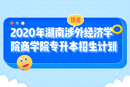 湖南涉外經(jīng)濟(jì)學(xué)院商學(xué)院專升本