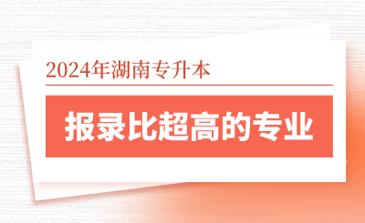 2024年湖南專升本報錄比超高的專業